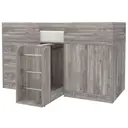 Кровать Кариви КИВи 184x113x84 см ЛДСП цвет бетон 00024-31-31-00