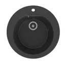 Врезная мойка Mixline 551087 47.50x47.50x19.40 см искусственный камень цвет черный