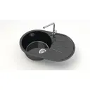 Врезная мойка Bergg Zett Lab B110Q004-K 45x73x21.50 см кварцит цвет черный