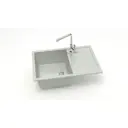 Врезная мойка Bergg Zett Lab B161Q010-K 50.50x75x21.80 см кварцит цвет светло-серый