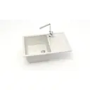 Врезная мойка Bergg Zett Lab B161Q007-K 50.50x75x21.80 см кварцит цвет светло-бежевый