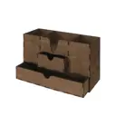 Органайзер "Бюро, 2 ящика" цвет палисандр