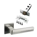 Комплект для межкомнатной двери Paulinidor ручки 541-03 slim + защелка 5-45 pl никель