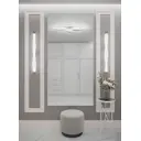 Зеркало интерьерное в алюминиевой раме настенное ONE Mirror 200x100 см серебро