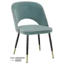Кухонный стул Milavio Монако light 16/1Ч/З 81x55x47 см ткань цвет бирюзовый
