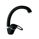 Смеситель для кухни однорычажный D-lin D150409-a излив 21 см цвет черный