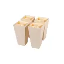 Ножка W1817 Н-120 мм цвет слоновая кость комплект 4 шт