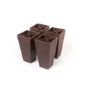 Ножка W1817 Н-120 мм цвет венге комплект 4 шт