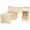 Кровать Кариви Малыш 6 00059-01-01-00 163x104x73 см цвет дуб молочный