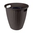Кашпо Rattan Ingreen 47x47 см 27 л полипропилен коричневый