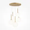 Люстра подвесная Maytoni Basic form MOD321PL-05G1 200Вт 220-240В E14 10 м² Пульт дистанционного управления не нужен цвет золото