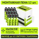 Пена монтажная профессиональная TRIS PRO-65 ПМ056 комплект из 12 штук