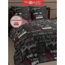 Комплект постельного белья Amore Mio 24731, полутораспальный, полиэстер цвет серый