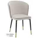 Кухонный стул Milavio Оникс 25/2Ч/З 83x49x48 см ткань цвет светло-бежевый