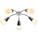 Люстра потолочная Escada AQUILEGIA 1100/5P Chrome 40Вт 220В E14 10 м² Пульт дистанционного управления не нужен цвет хром