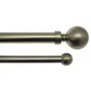 Карниз для штор двухрядный Cessot 588660, 160-300 см сталь, цвет nickel mat