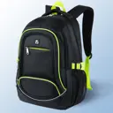 Рюкзак Brauberg High School 31x46x18 см полиэстер цвет черный/салатовый