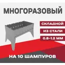 Мангал складной Metos 35x30 см толщина 0.8 мм