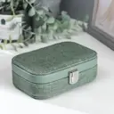 Шкатулка для украшений "Зелёная" комбинированная 4.5x10x15 см