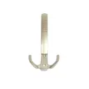 Крючок для одежды Без Бренда ЦБ005778 2x3x1 см 3 крючка цвет серебристый
