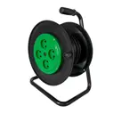 Удлинитель на катушке Svet EV0451-5322 4 розетки без заземления КГ 2x2.5 мм 30 м 1300 Вт цвет черный