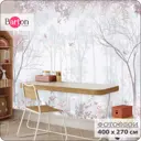 Фотообои флизелиновые Bartonwall 400x270 см Лес Абстракция