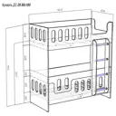 Кровать Кариви Сказочный Домик 183.20x191.40x98.40 см ЛДСП цвет белый