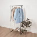 Напольная вешалка Зми Скандинавия 21 69x147x39 см Металл цвет черный