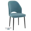 Кухонный стул Milavio Скарлет light 15Ч 86x57x47 см велюр цвет бирюзовый