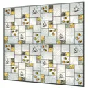 Декоративный кухонный фартук Borntoprint Кофе золото 60x60x4 см закаленное стекло цвет прозрачный
