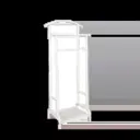 Вешалка напольная Зми Римини 2 47x108.5x30 см Металл цвет белый