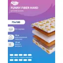 Матрас SkySleep Funny Fiber Hard 75x180 см беспружинный, детский, ортопедический, жесткий, кокосовый