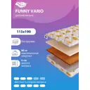 Матрас SkySleep Funny Vario 115x190 см беспружинный, полутораспальный, ортопедический, латексный, кокосовый