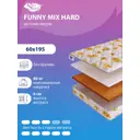 Матрас SkySleep Funny Mix Hard 60x195 см беспружинный, односпальный, ортопедический, кокосовый
