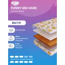 Матрас SkySleep Funny Mix Hard 80x170 см беспружинный, односпальный, ортопедический, кокосовый