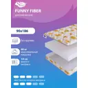 Матрас SkySleep Funny Fiber 90x186 см беспружинный, односпальный, ортопедический