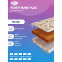Матрас SkySleep Funny Hard Plus 70x185 см беспружинный, детский, ортопедический, жесткий, кокосовый