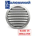 Решётка вентиляционная с сеткой Dec International DSAV D125 мм металл цвет нержавеющая сталь