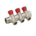 Коллектор Vieir на 3 выхода 1"x3/4" латунь евроконус