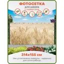 Фотосетка Art ФС078-Л Колоски с люверсами 314x155см