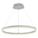 Люстра потолочная светодиодная Profit Light 6035/1A WHT с пультом управления 5 м² регулируемый белый свет цвет белый