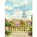 Фотообои флизелиновые DeliceDecor И 1803 Облачный Париж 200x270см