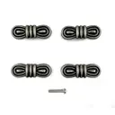 Мебельная ручка-кнопка К8106S античная серебро 4 шт.