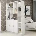 Стеллаж с полками Пеликан 150x207.6x33 см ЛДСП цвет белый
