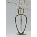 Ваза Мастерская уюта металлическая бронза 21 см