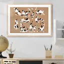 Постер 28 картин "Кошки" 50x40 см