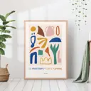 Постер 28 картин "Абстрактные предметы" 50x40 см