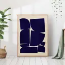 Постер 28 картин "Черные фрагменты" 70x50 см