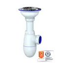 Сифон для кухни Unicorn B412P выпуск 3.1/2"