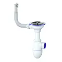 Сифон Unicorn 3 1/2x40 B411P с круглым переливом